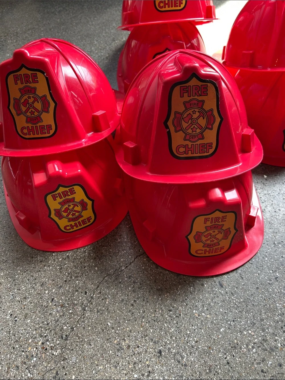 Melissa & Doug Red Fire Chief Kids Helmets